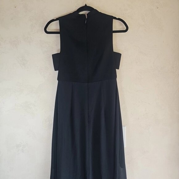 BCBGeneration Halter Style Black Polyester Sleeveless Lined Maxi Dress-Size: 2 - Picture 8 of 14